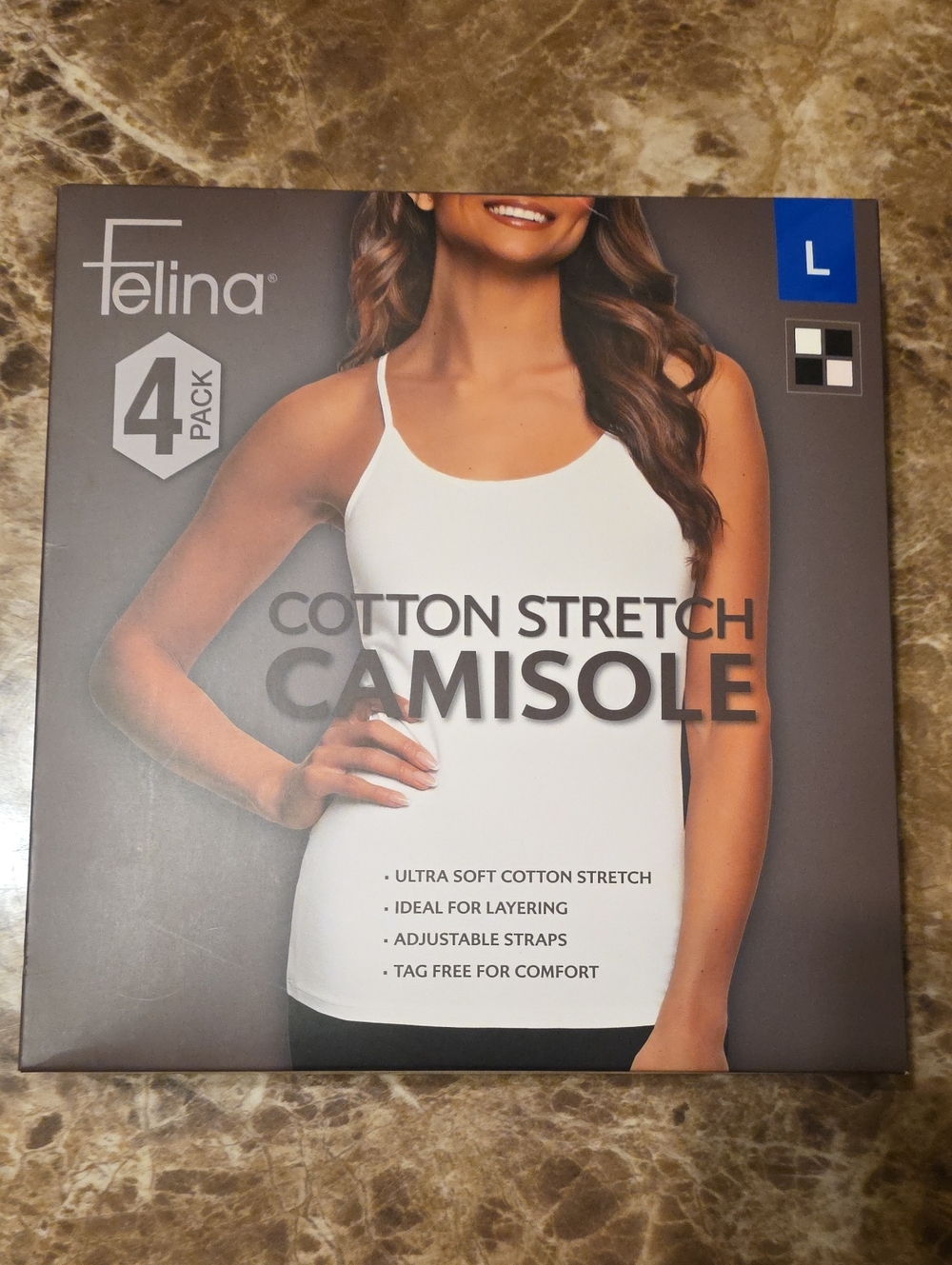 Felina Women’s Cotton Stretch Camisole -